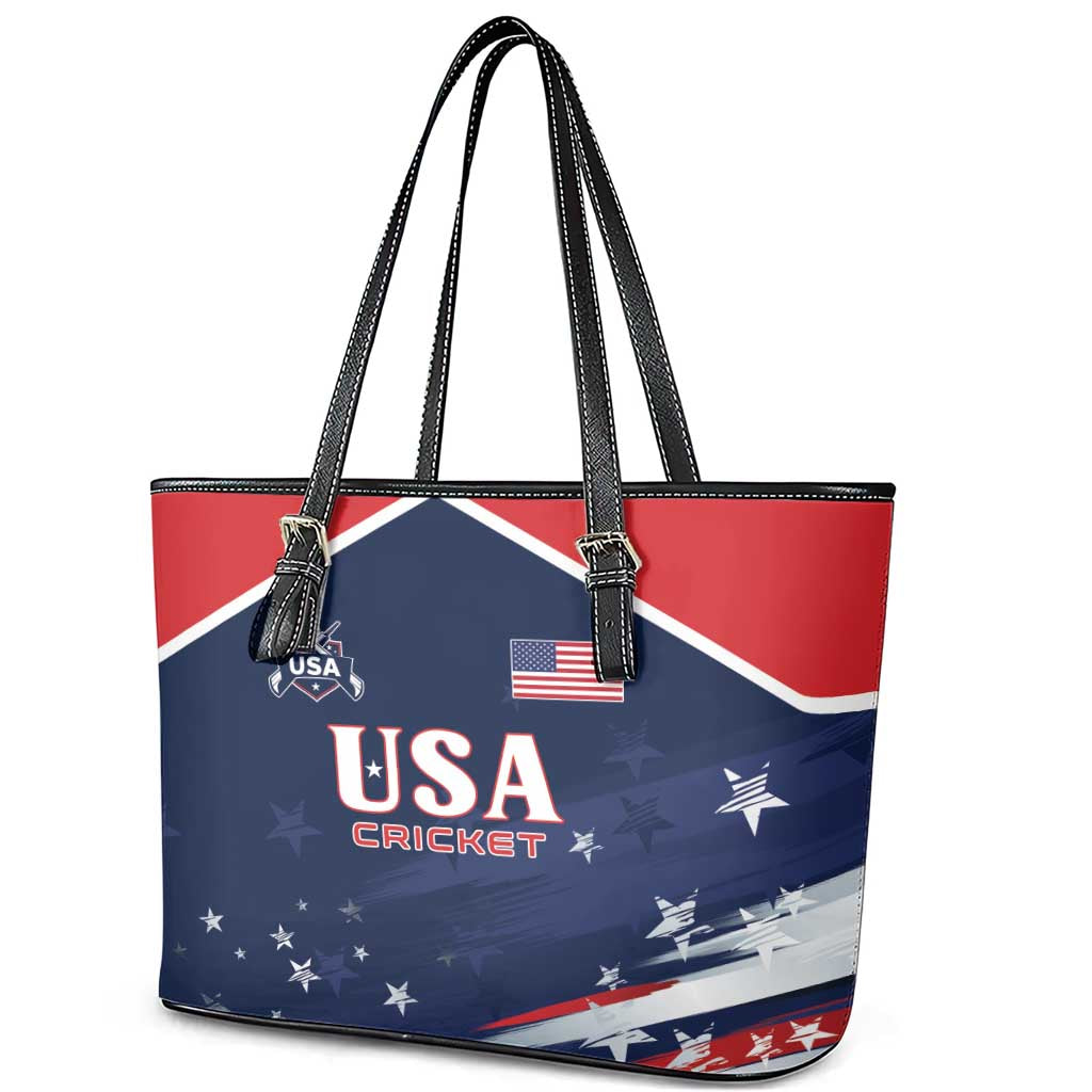 USA Cricket Leather Tote Bag US Team Play Bold Play Proud - Wonder Print Shop