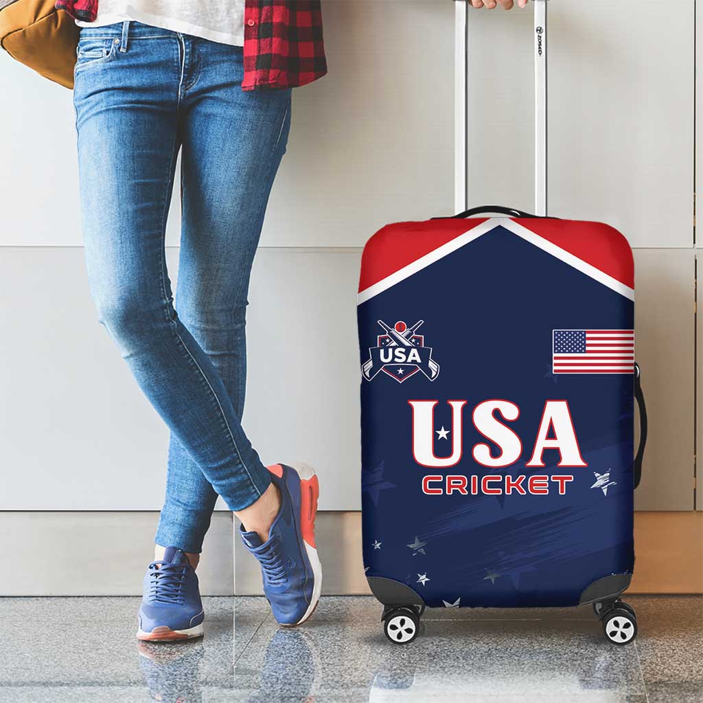 USA Cricket Luggage Cover US Team Play Bold Play Proud - Wonder Print Shop