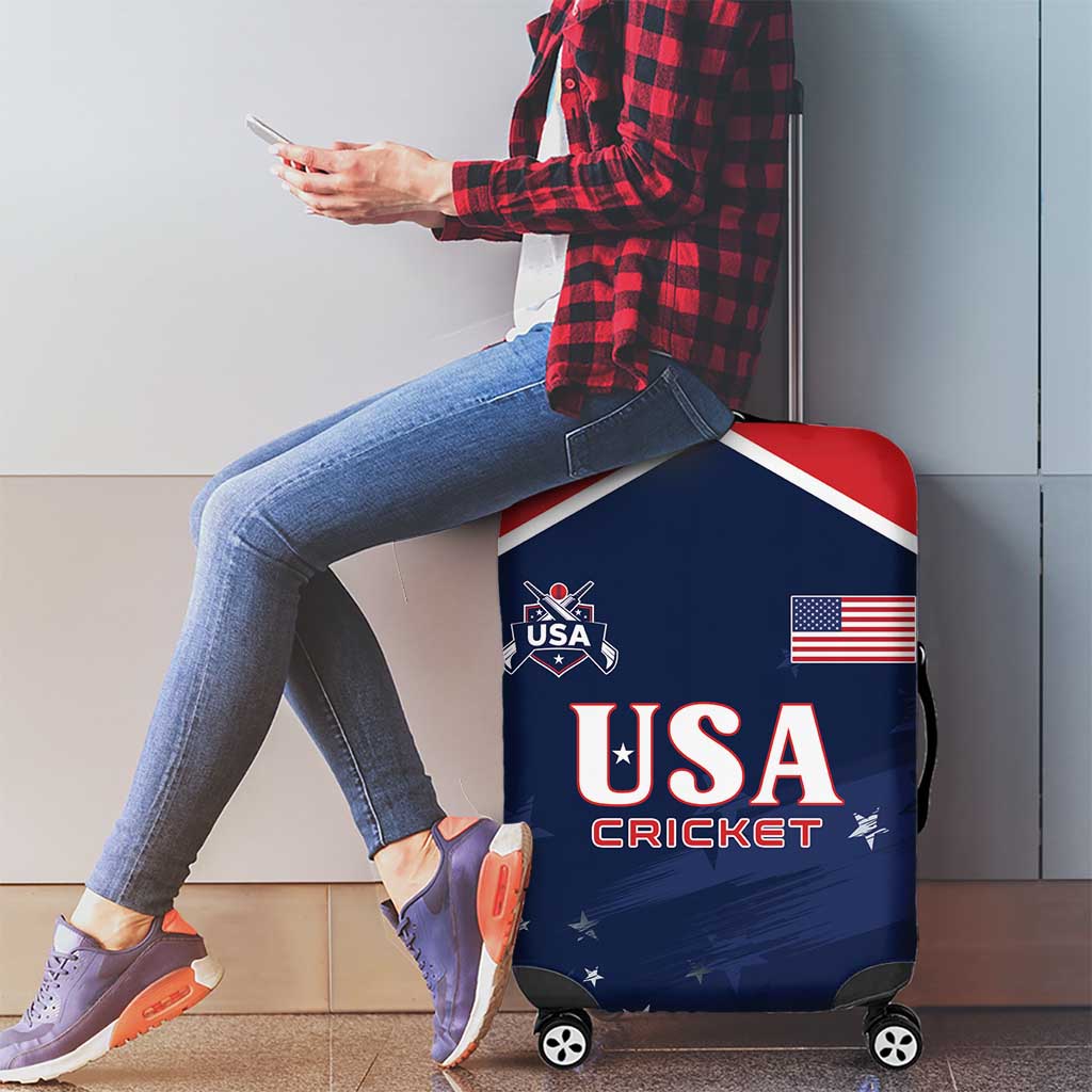 USA Cricket Luggage Cover US Team Play Bold Play Proud - Wonder Print Shop