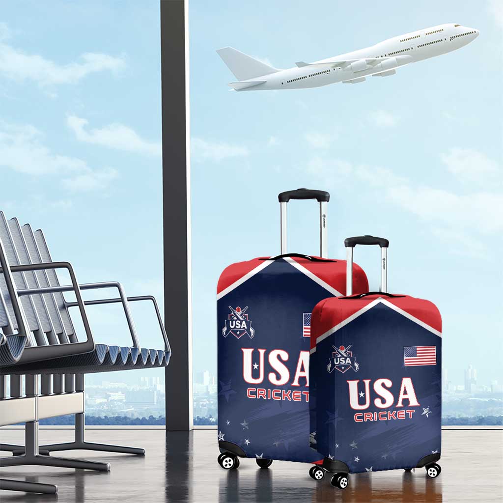 USA Cricket Luggage Cover US Team Play Bold Play Proud - Wonder Print Shop