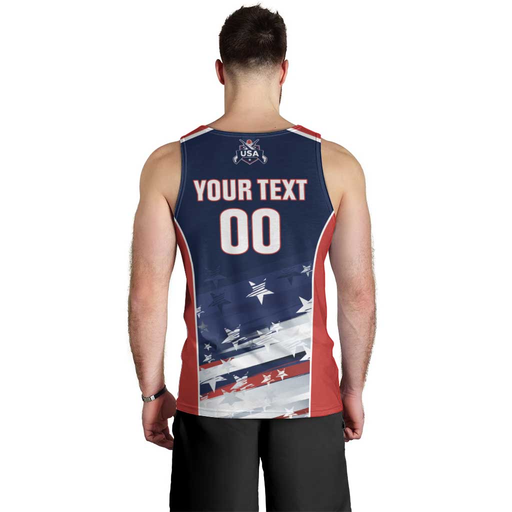 Custom USA Cricket Men Tank Top US Team Play Bold Play Proud - Wonder Print Shop