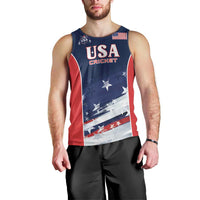 Custom USA Cricket Men Tank Top US Team Play Bold Play Proud - Wonder Print Shop