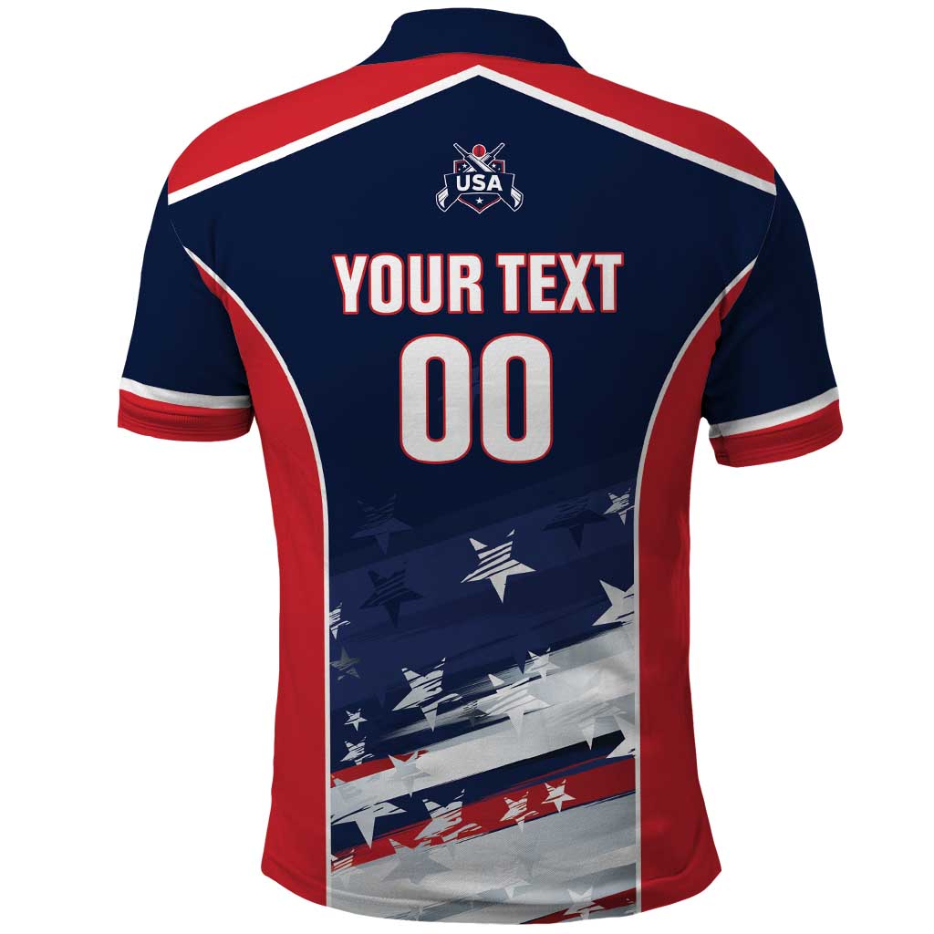 Custom USA Cricket Polo Shirt US Team Play Bold Play Proud - Wonder Print Shop