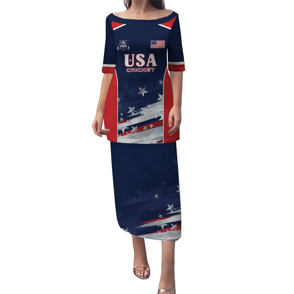 Custom USA Cricket Puletasi US Team Play Bold Play Proud - Wonder Print Shop