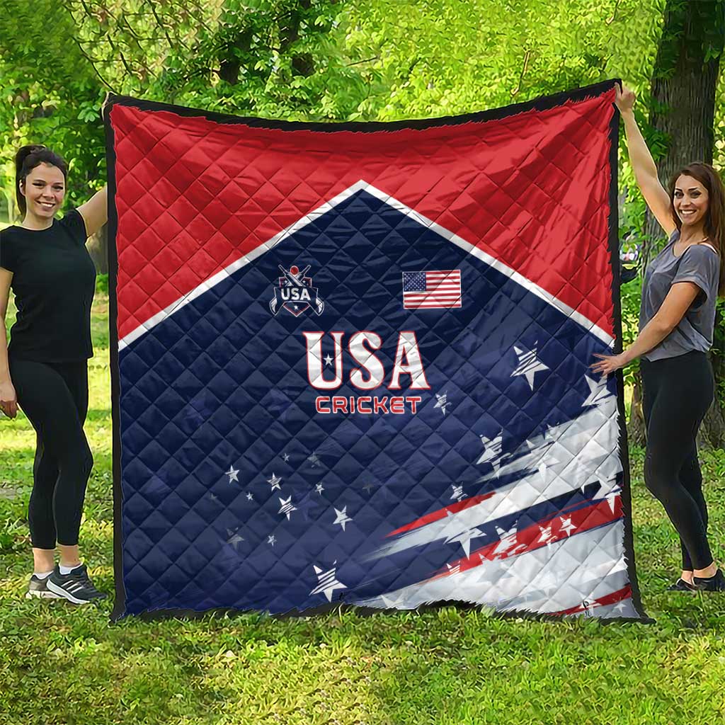 USA Cricket Quilt US Team Play Bold Play Proud - Wonder Print Shop