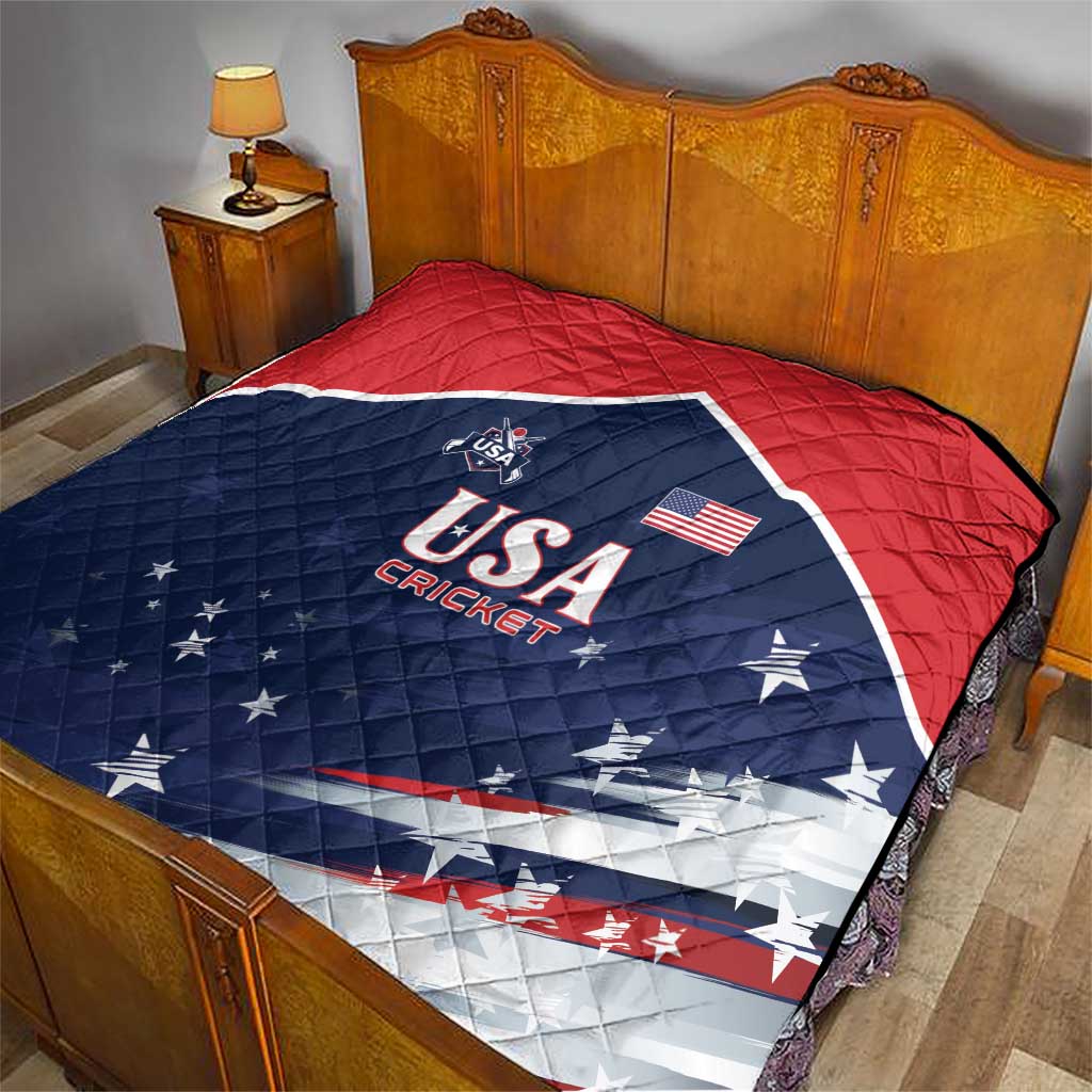 USA Cricket Quilt US Team Play Bold Play Proud - Wonder Print Shop