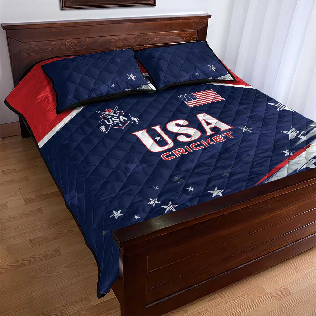 USA Cricket Quilt Bed Set US Team Play Bold Play Proud - Wonder Print Shop