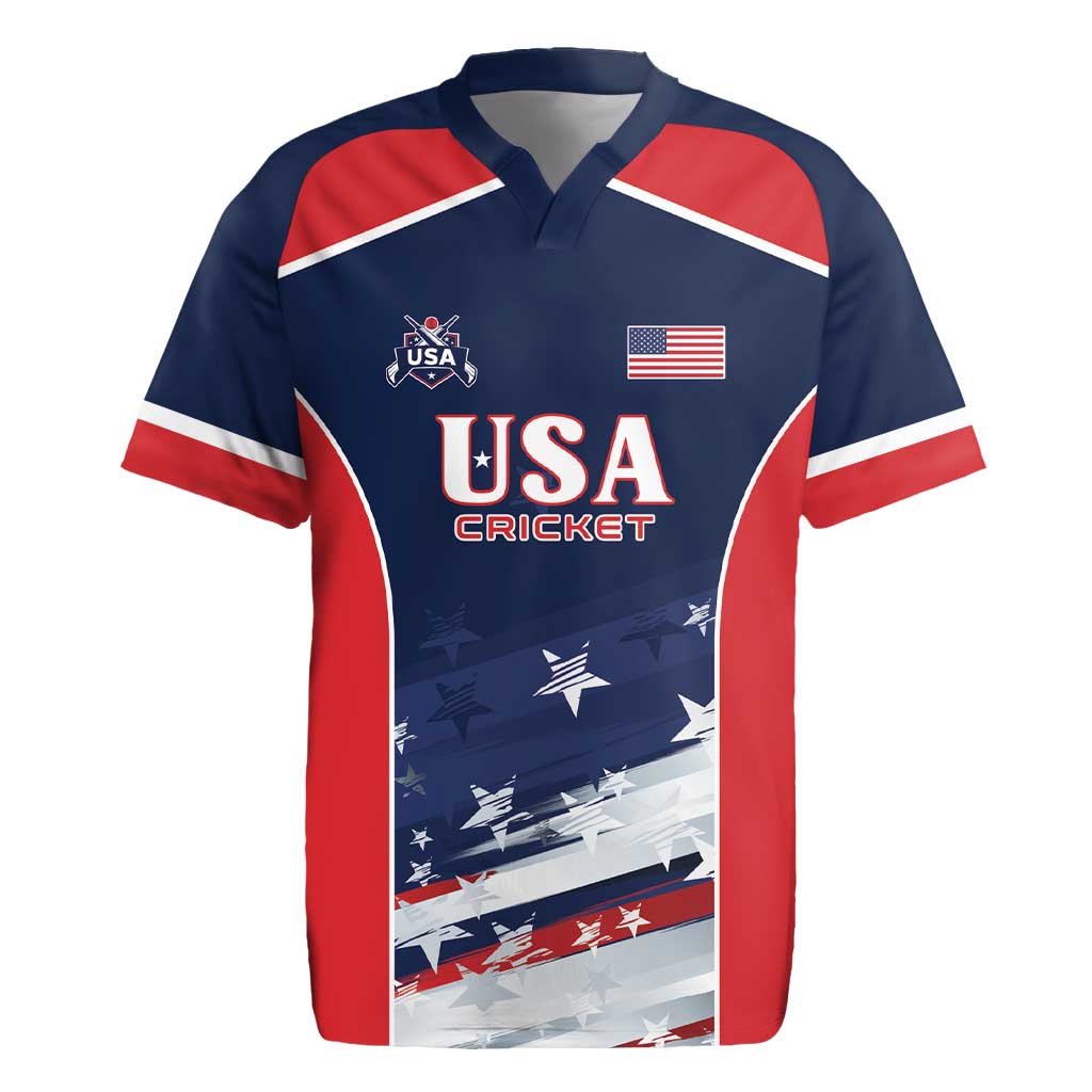 Custom USA Cricket Rugby Jersey US Team Play Bold Play Proud - Wonder Print Shop