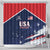 USA Cricket Shower Curtain US Team Play Bold Play Proud - Wonder Print Shop