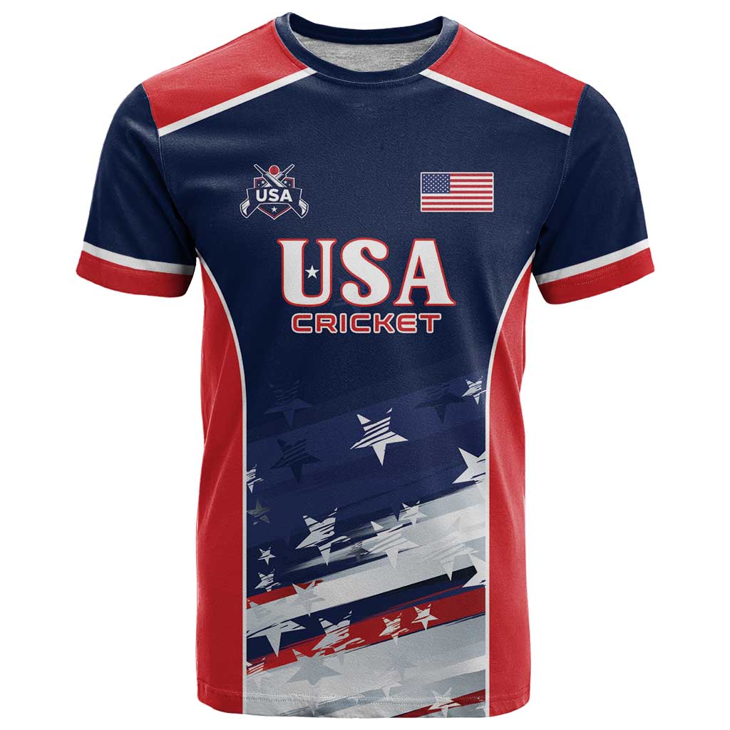 Custom USA Cricket T Shirt US Team Play Bold Play Proud - Wonder Print Shop
