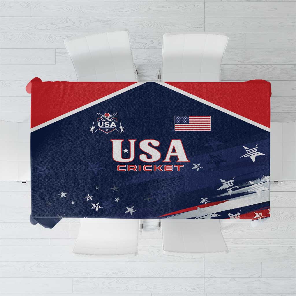 USA Cricket Tablecloth US Team Play Bold Play Proud - Wonder Print Shop
