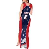 Custom USA Cricket Tank Maxi Dress US Team Play Bold Play Proud - Wonder Print Shop