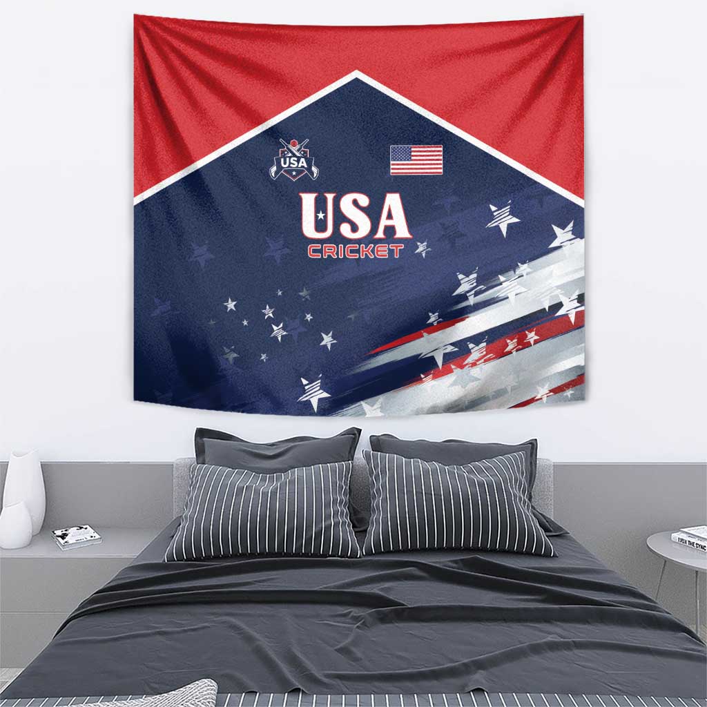 USA Cricket Tapestry US Team Play Bold Play Proud - Wonder Print Shop