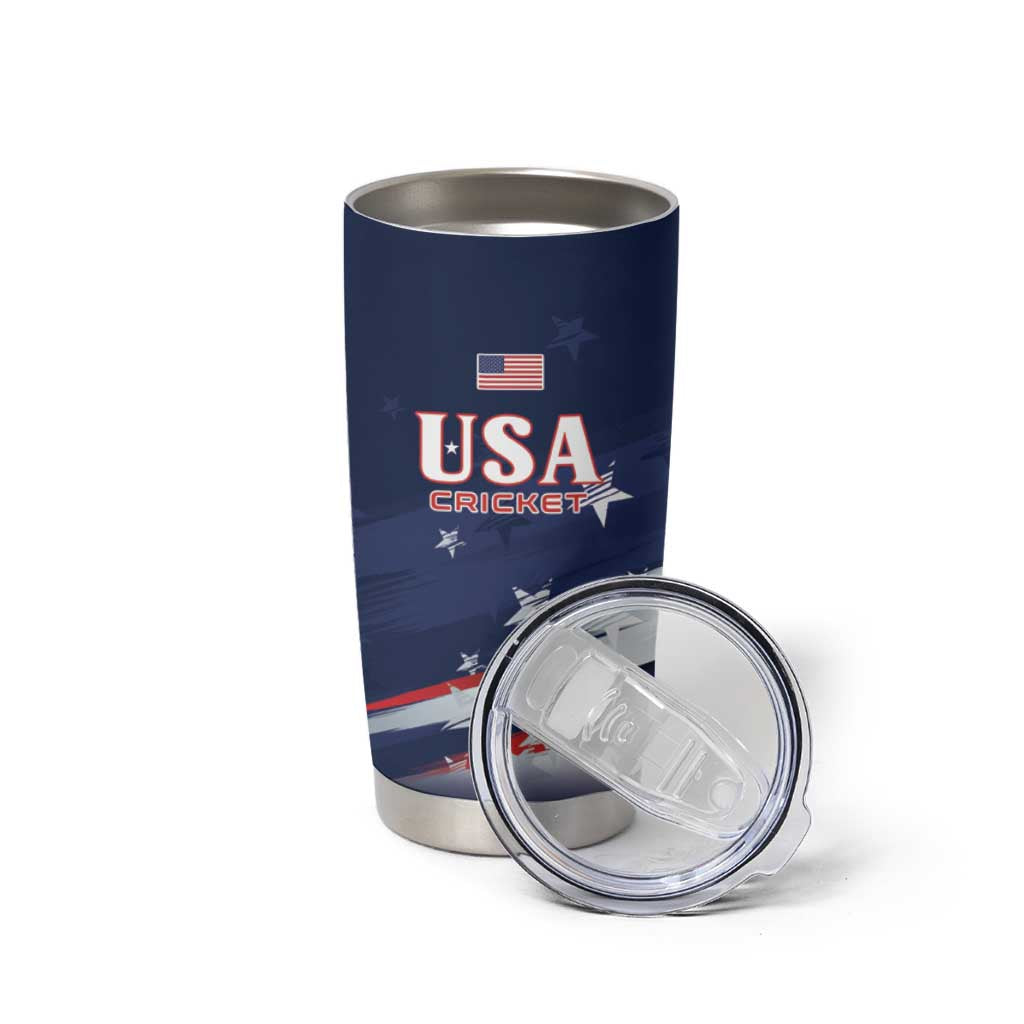 Custom USA Cricket Tumbler Cup US Team Play Bold Play Proud - Wonder Print Shop