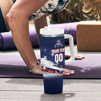 Custom USA Cricket Tumbler With Handle US Team Play Bold Play Proud - Wonder Print Shop