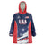 Custom USA Cricket Wearable Blanket Hoodie US Team Play Bold Play Proud - Wonder Print Shop