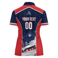 Custom USA Cricket Women Polo Shirt US Team Play Bold Play Proud - Wonder Print Shop