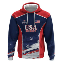 Custom USA Cricket Zip Hoodie US Team Play Bold Play Proud - Wonder Print Shop