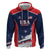 Custom USA Cricket Zip Hoodie US Team Play Bold Play Proud - Wonder Print Shop