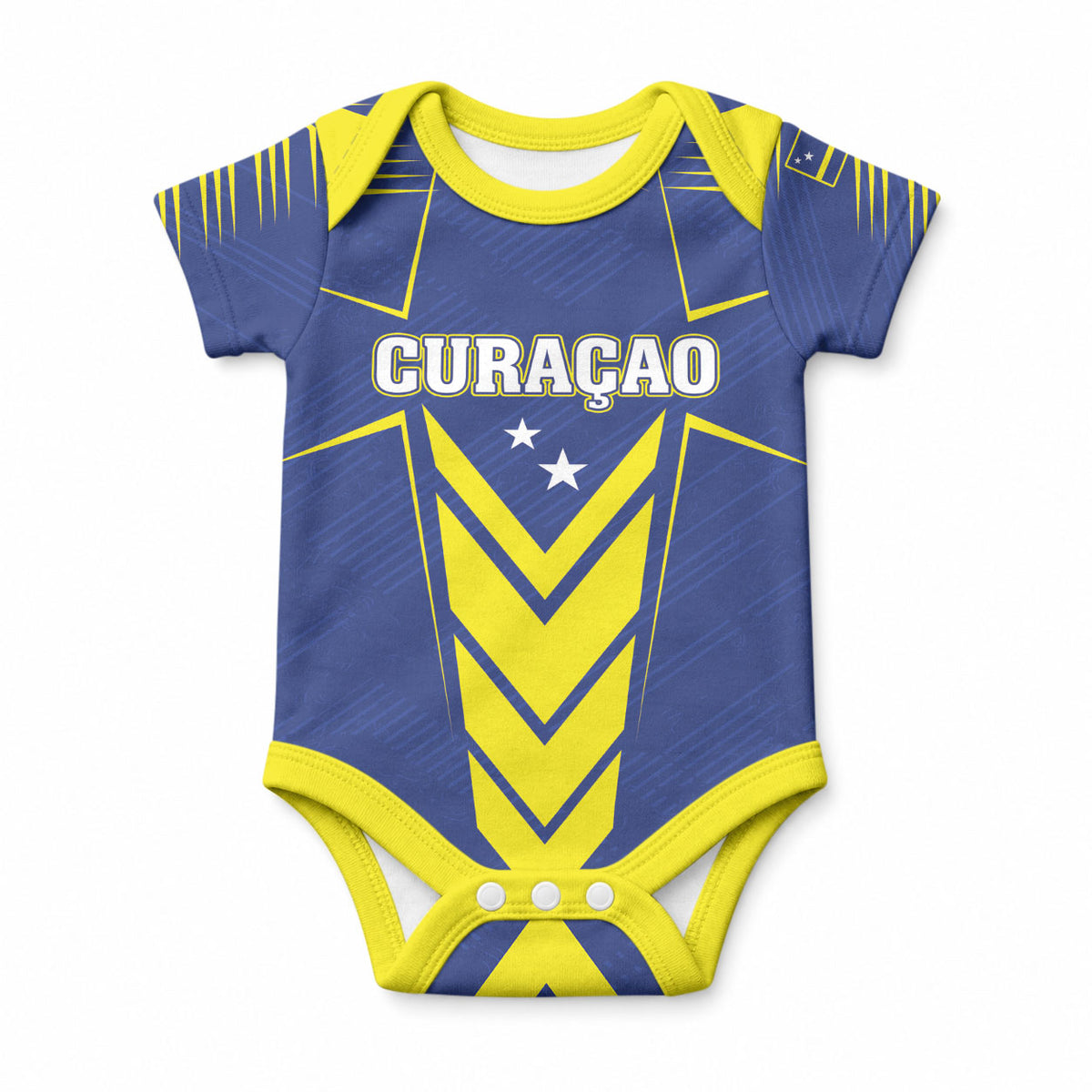 Personalized Curacao Flag Day Baby Onesie Pais Korsou