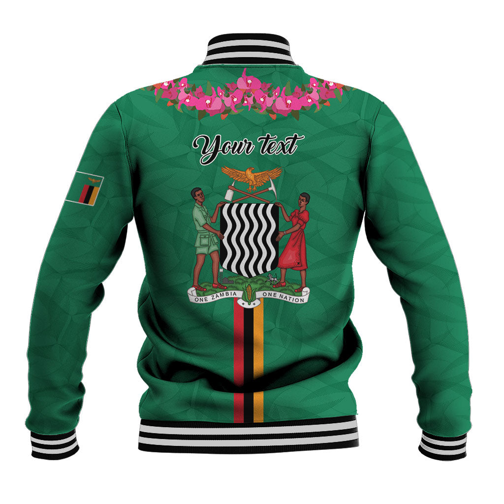 Personalized One Zambia One Nation Baseball Jacket Happy Independence Day