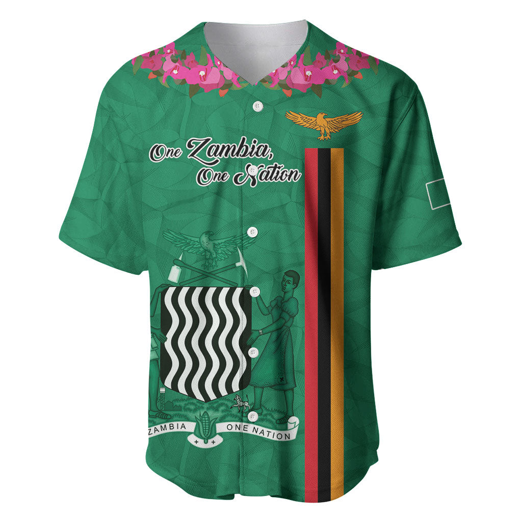 Personalized One Zambia One Nation Baseball Jersey Happy Independence Day