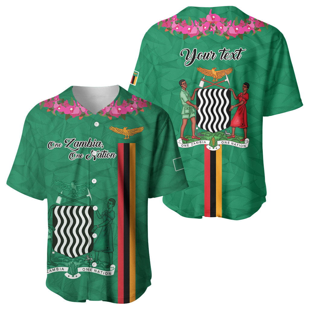 Personalized One Zambia One Nation Baseball Jersey Happy Independence Day