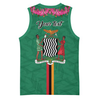 Personalized One Zambia One Nation Basketball Jersey Happy Independence Day