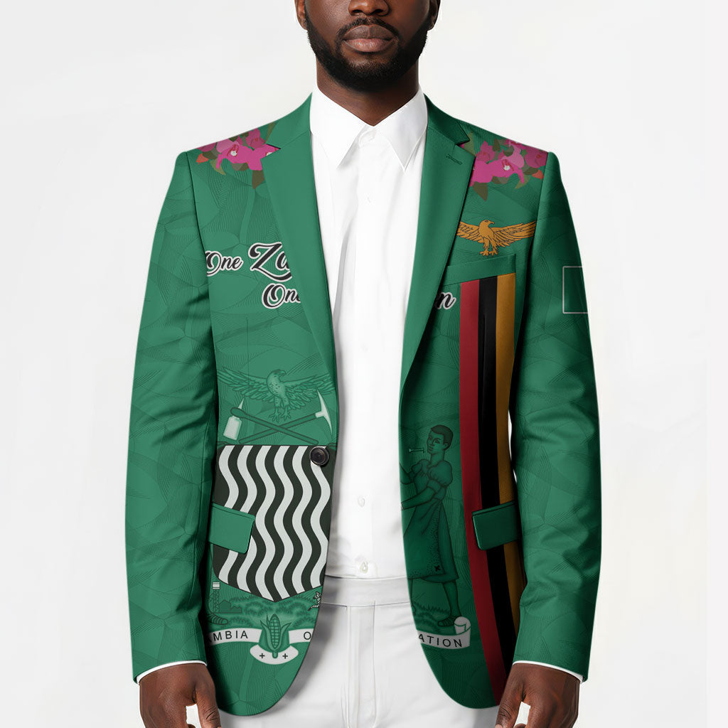 Personalized One Zambia One Nation Blazer Happy Independence Day