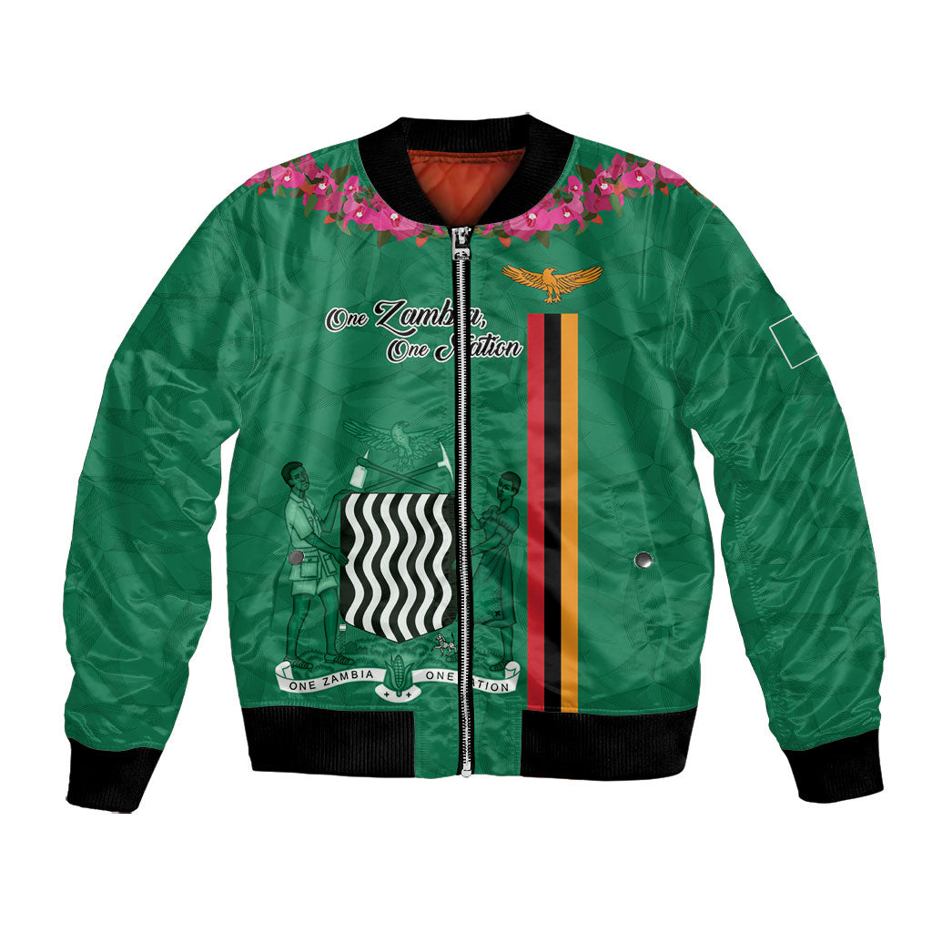 Personalized One Zambia One Nation Bomber Jacket Happy Independence Day