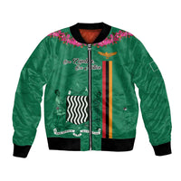 Personalized One Zambia One Nation Bomber Jacket Happy Independence Day