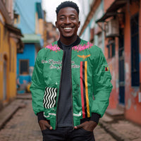 Personalized One Zambia One Nation Bomber Jacket Happy Independence Day