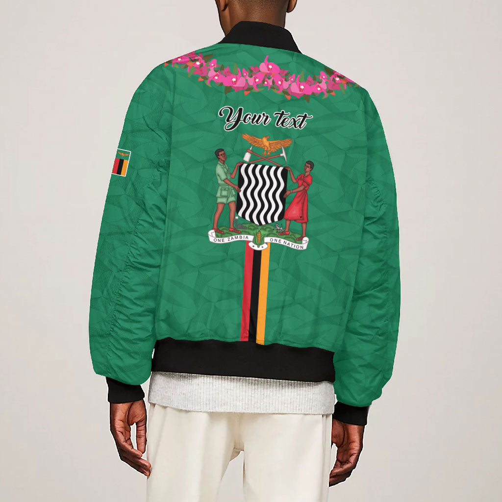 Personalized One Zambia One Nation Bomber Jacket Happy Independence Day