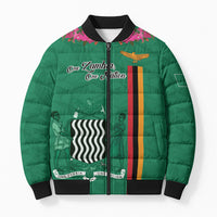 Personalized One Zambia One Nation Bomber Puffer Jacket Happy Independence Day