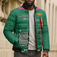 Personalized One Zambia One Nation Bomber Puffer Jacket Happy Independence Day