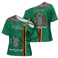 Personalized One Zambia One Nation Cross Shoulder Shirt Happy Independence Day