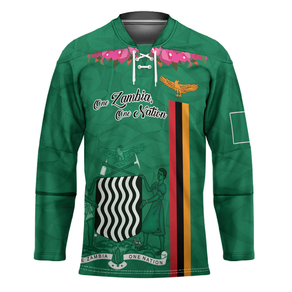 Personalized One Zambia One Nation Hockey Jersey Happy Independence Day