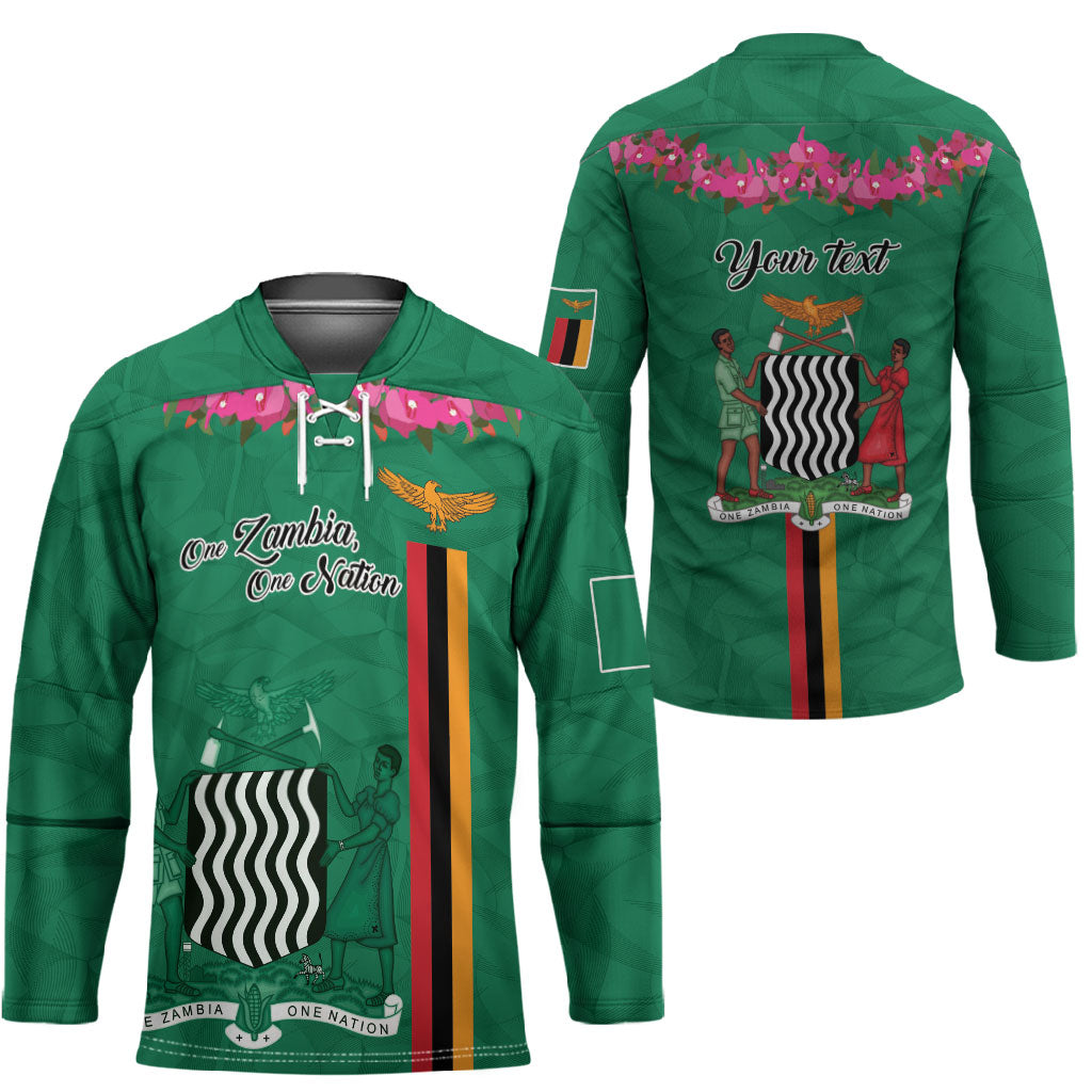 Personalized One Zambia One Nation Hockey Jersey Happy Independence Day