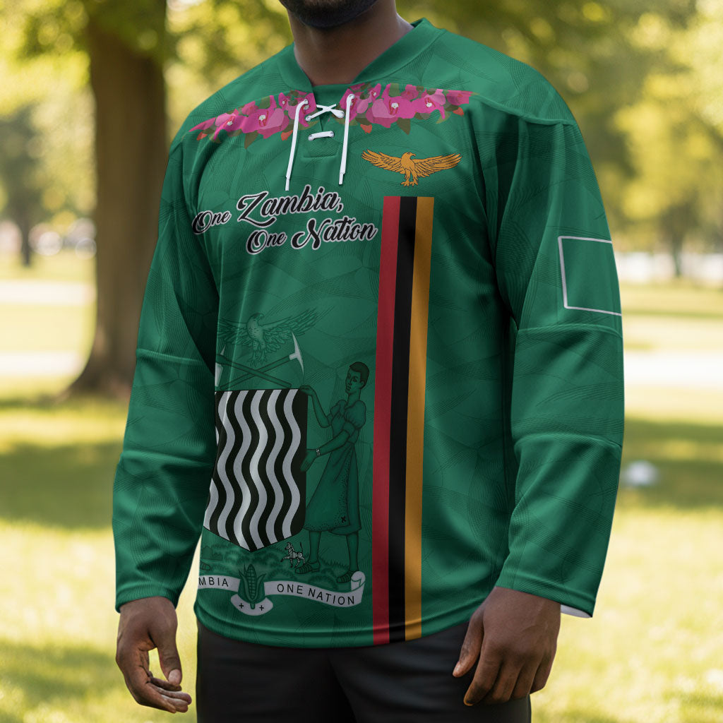 Personalized One Zambia One Nation Hockey Jersey Happy Independence Day