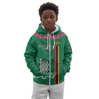 Personalized One Zambia One Nation Kid Hoodie Happy Independence Day