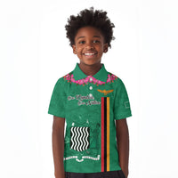 Personalized One Zambia One Nation Kid Polo Shirt Happy Independence Day