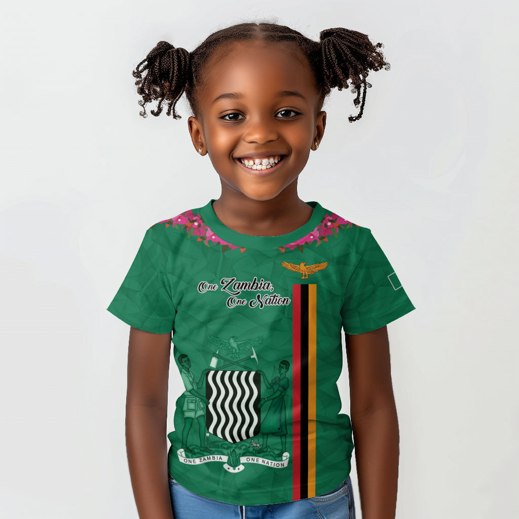 Personalized One Zambia One Nation Kid T shirt Happy Independence Day