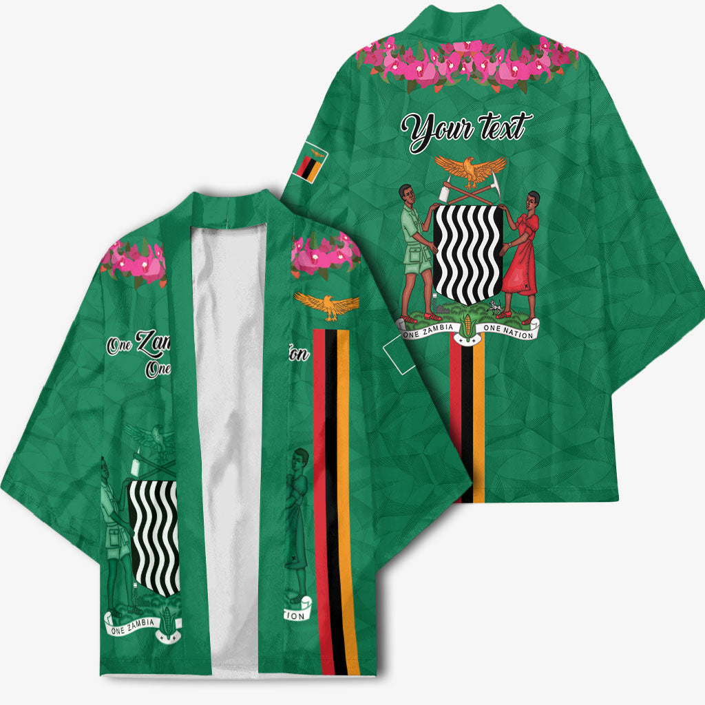 Personalized One Zambia One Nation Kimono Happy Independence Day
