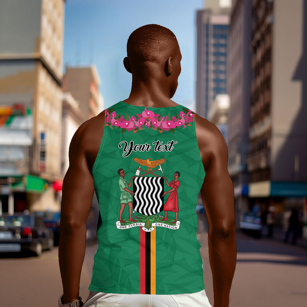 Personalized One Zambia One Nation Men Tank Top Happy Independence Day