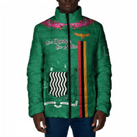 Personalized One Zambia One Nation Padded Jacket Happy Independence Day
