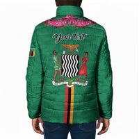 Personalized One Zambia One Nation Padded Jacket Happy Independence Day