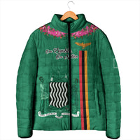 Personalized One Zambia One Nation Padded Jacket Happy Independence Day