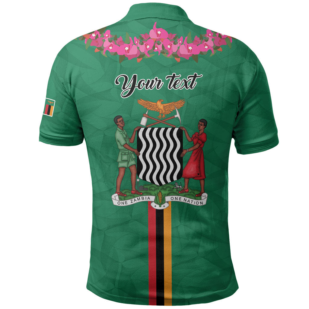 Personalized One Zambia One Nation Polo Shirt Happy Independence Day