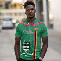 Personalized One Zambia One Nation Polo Shirt Happy Independence Day
