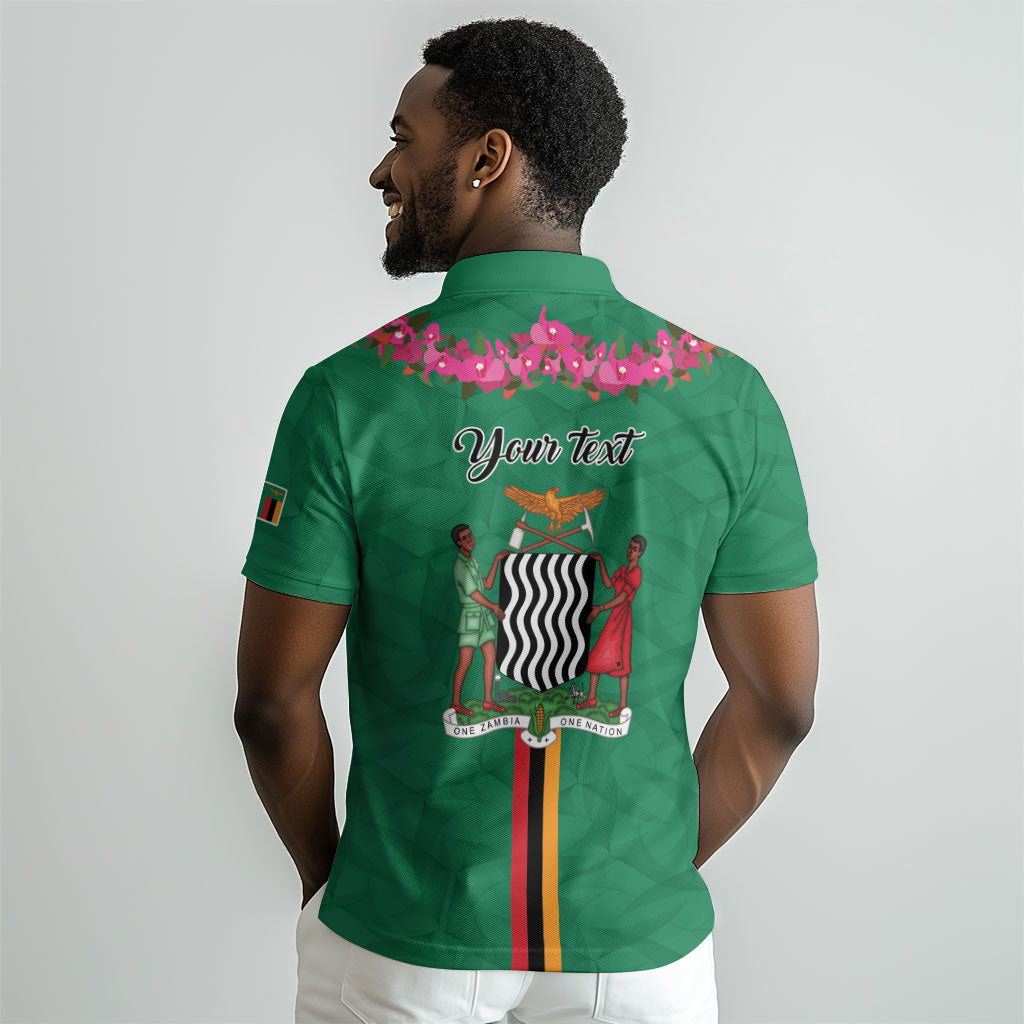Personalized One Zambia One Nation Polo Shirt Happy Independence Day